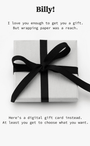 Love Billy! Gift Card - Billy
