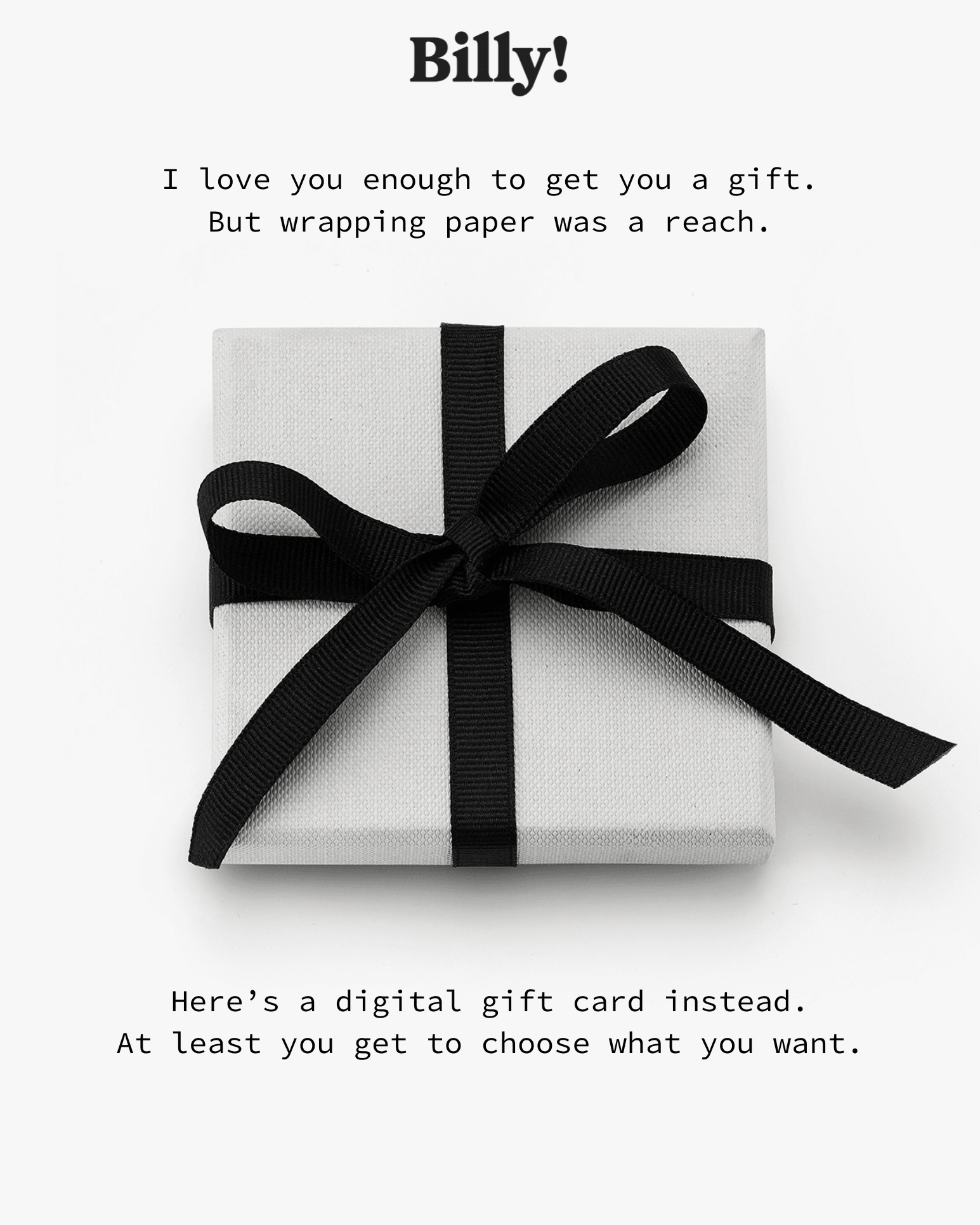 Love Billy! Gift Card - Billy