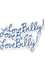 Navy Script Vinyl Stickers | LoveBilly! - Billy