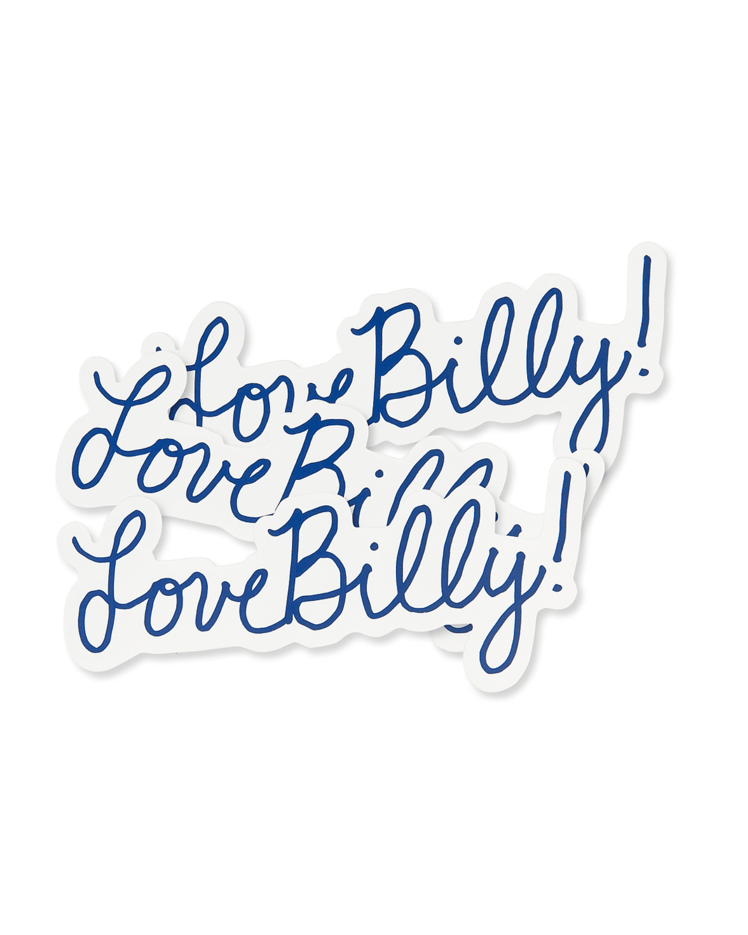Navy Script Vinyl Stickers | LoveBilly! - Billy