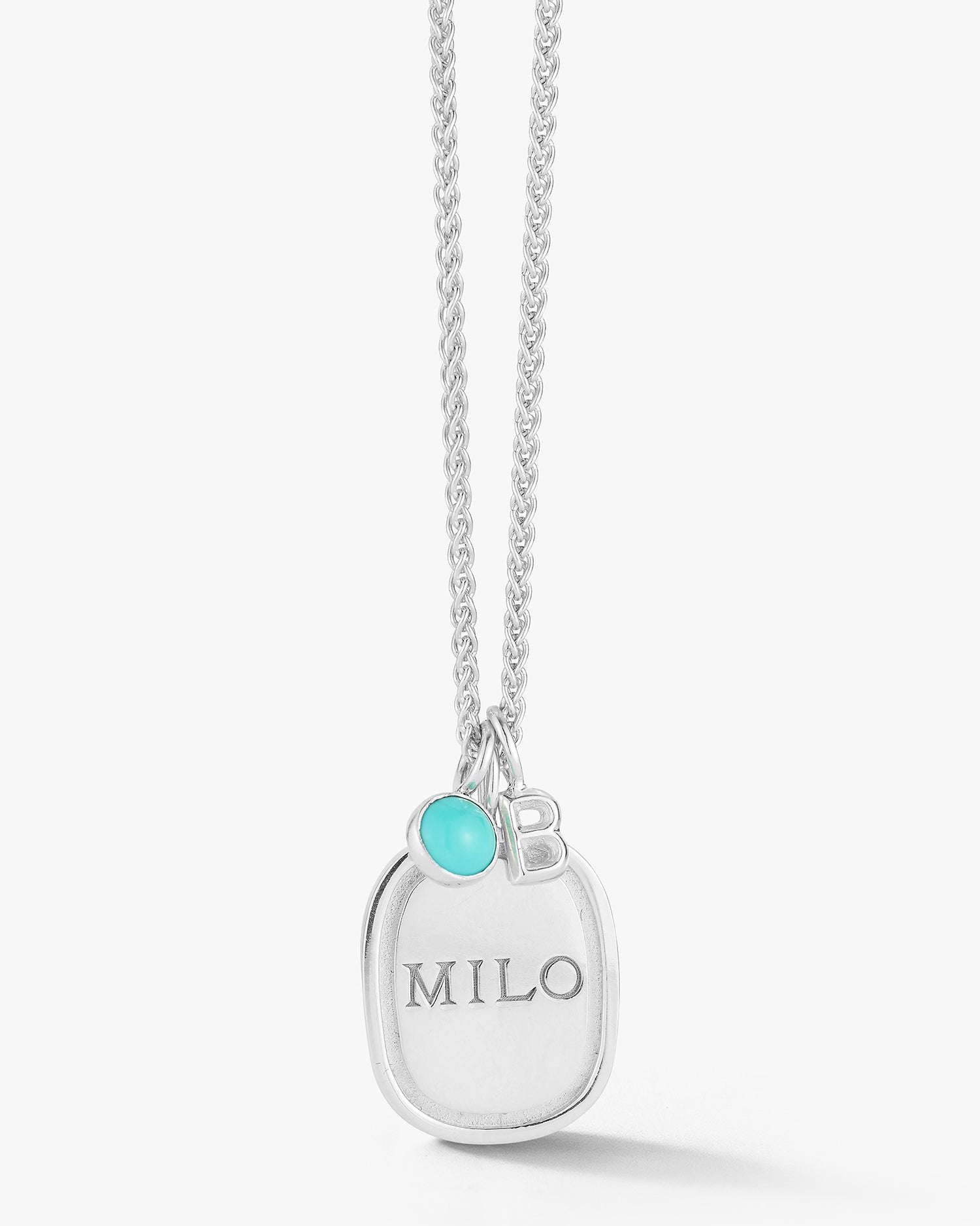 Turquoise Drop in Silver