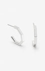 Octagon Hoop Earrings in Silver - Billy