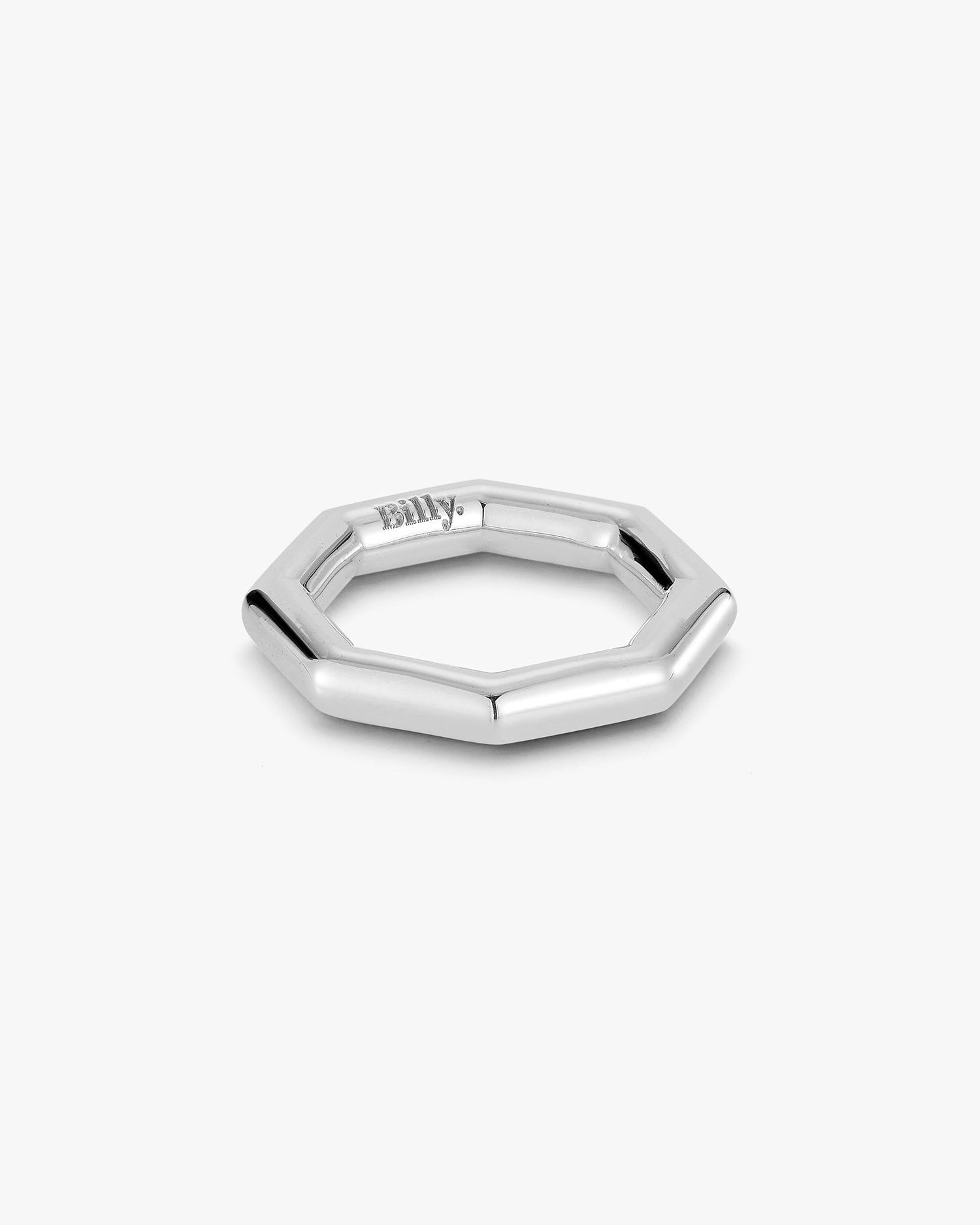 Octagon Ring in Silver - Billy