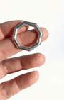 Octagon Ring in Silver - Billy