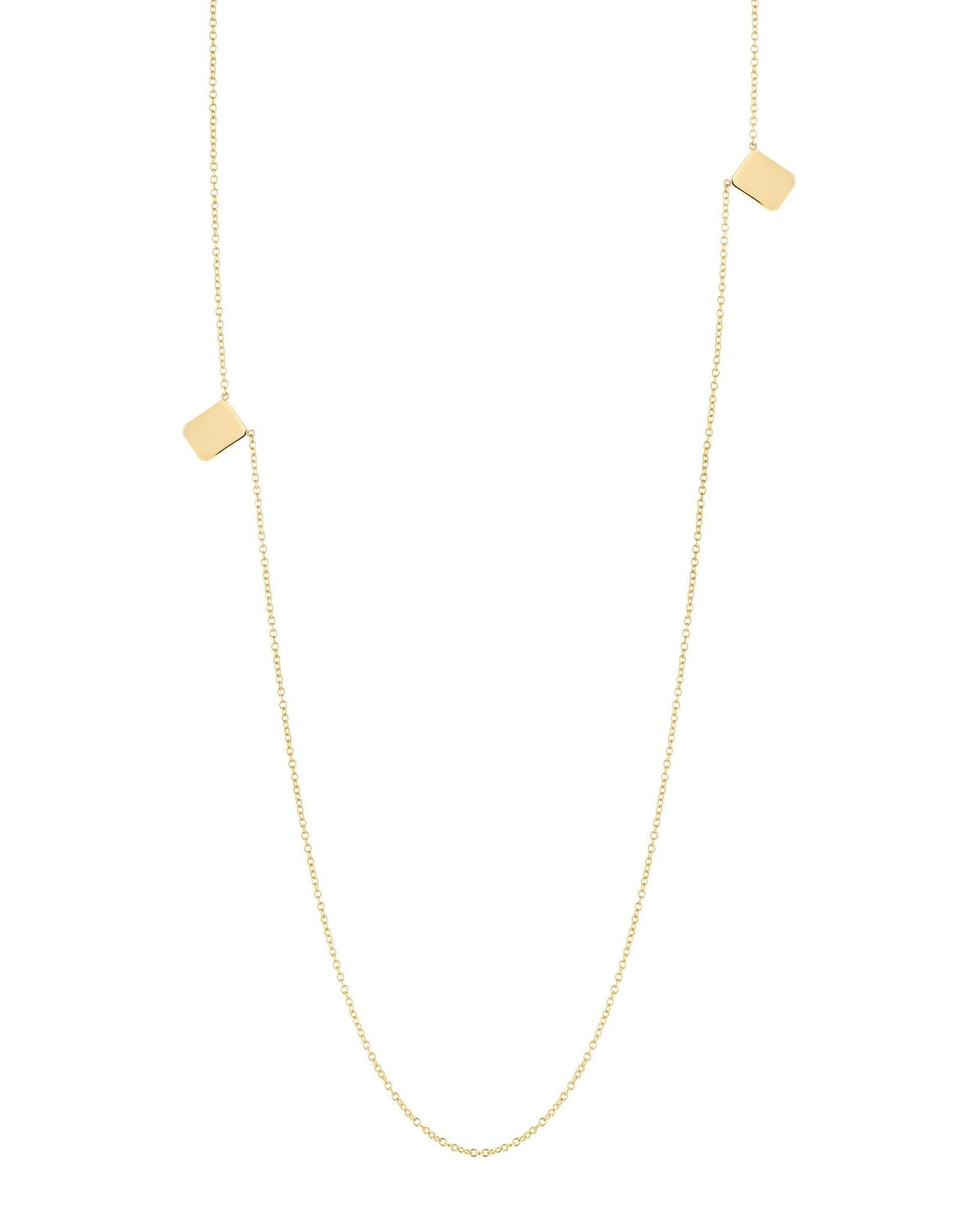 Small Custom Tag Necklace in Gold - Billy