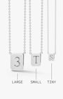 Small Custom Tag Necklace in Silver - Billy