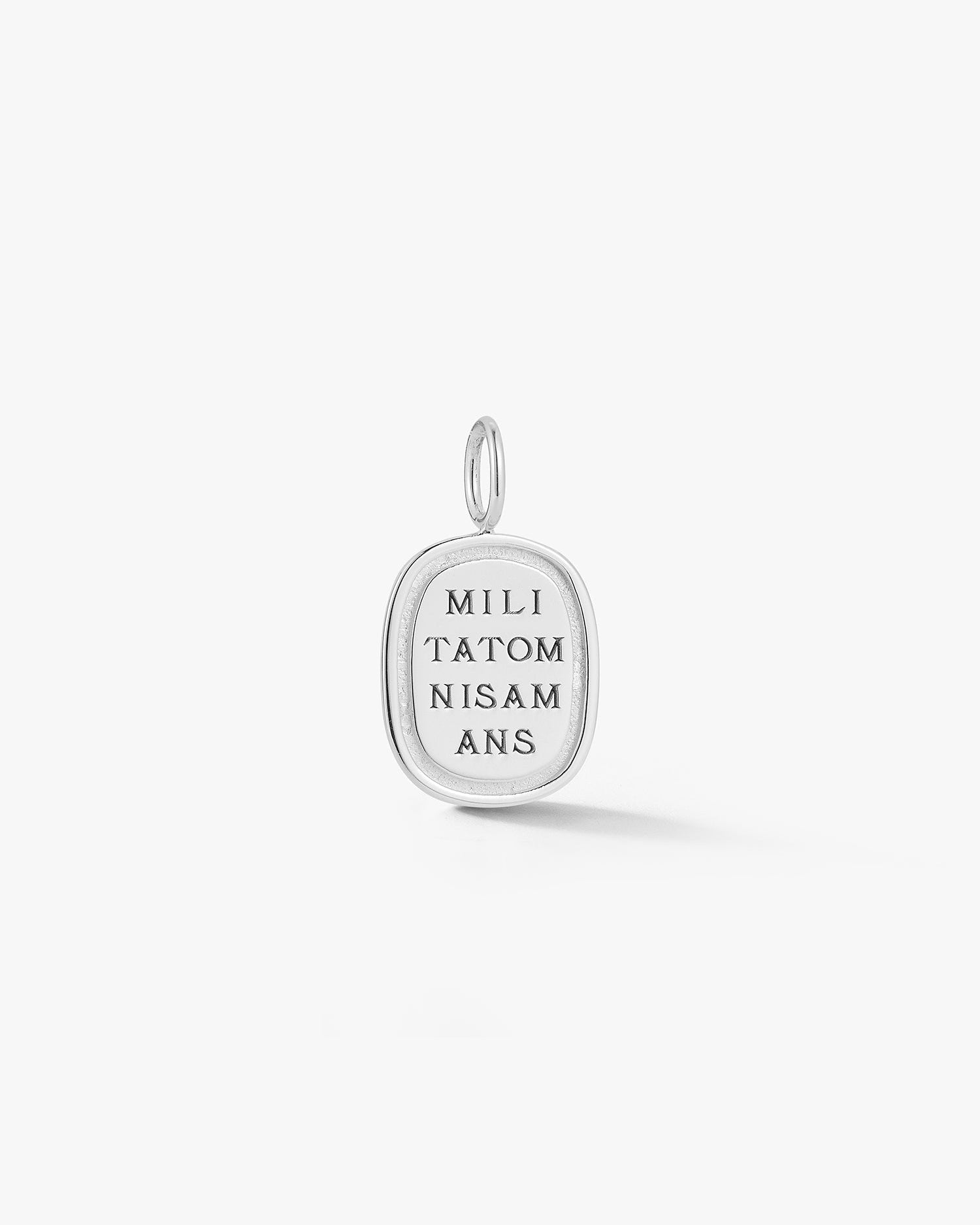 Small Love is War Pendant in Silver - Billy