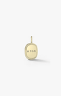 Small Oblong Pendant in Gold - Billy