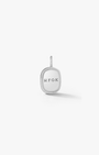 Small Oblong Pendant in Silver - Billy