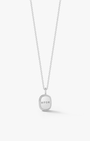 Small Oblong Pendant in Silver - Billy