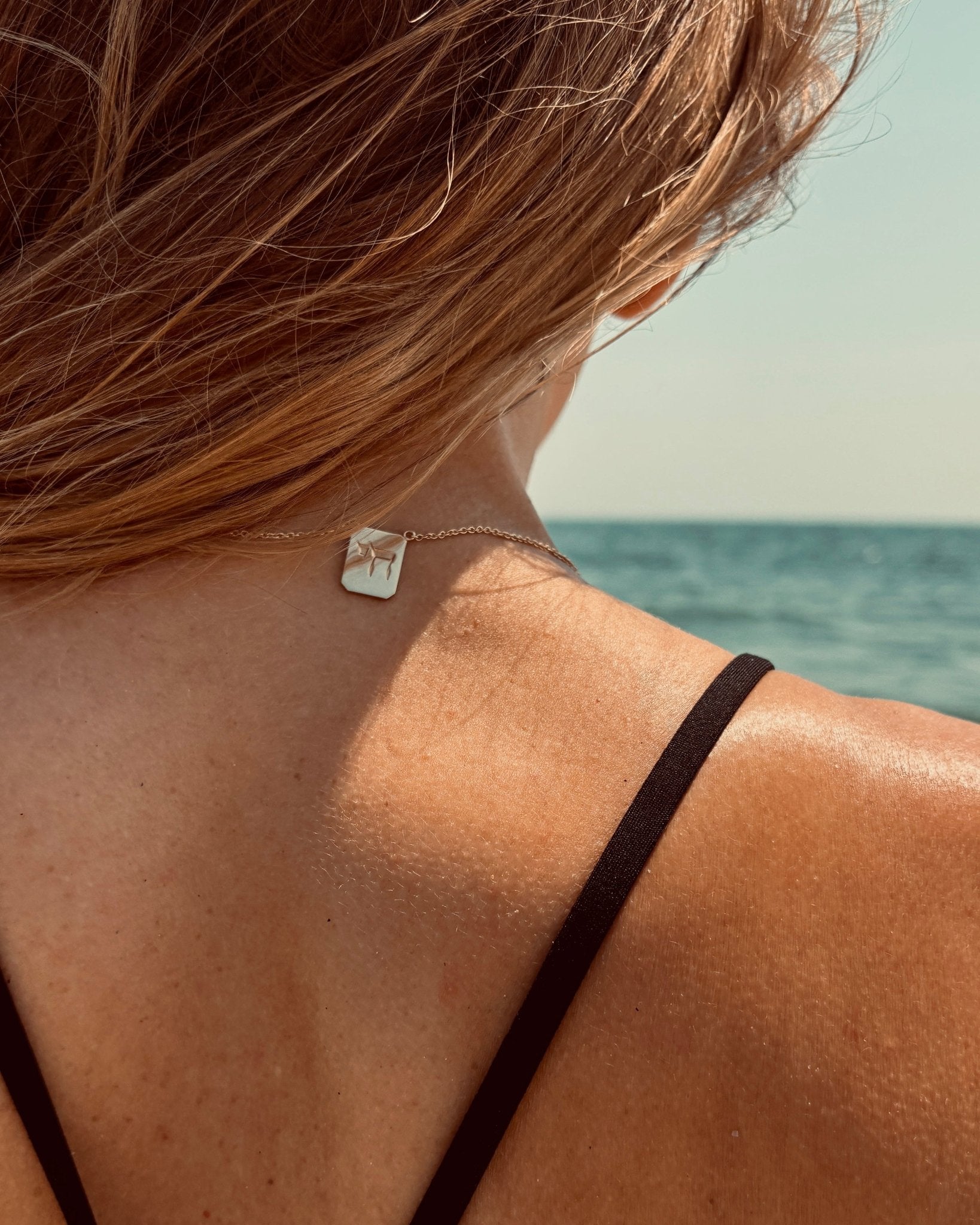 Star of David / Chai Tag Necklace in Gold - Billy