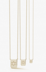 Star of David / Chai Tag Necklace in Gold - Billy