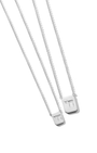 Star of David & Chai Tag Necklace in Silver - Billy