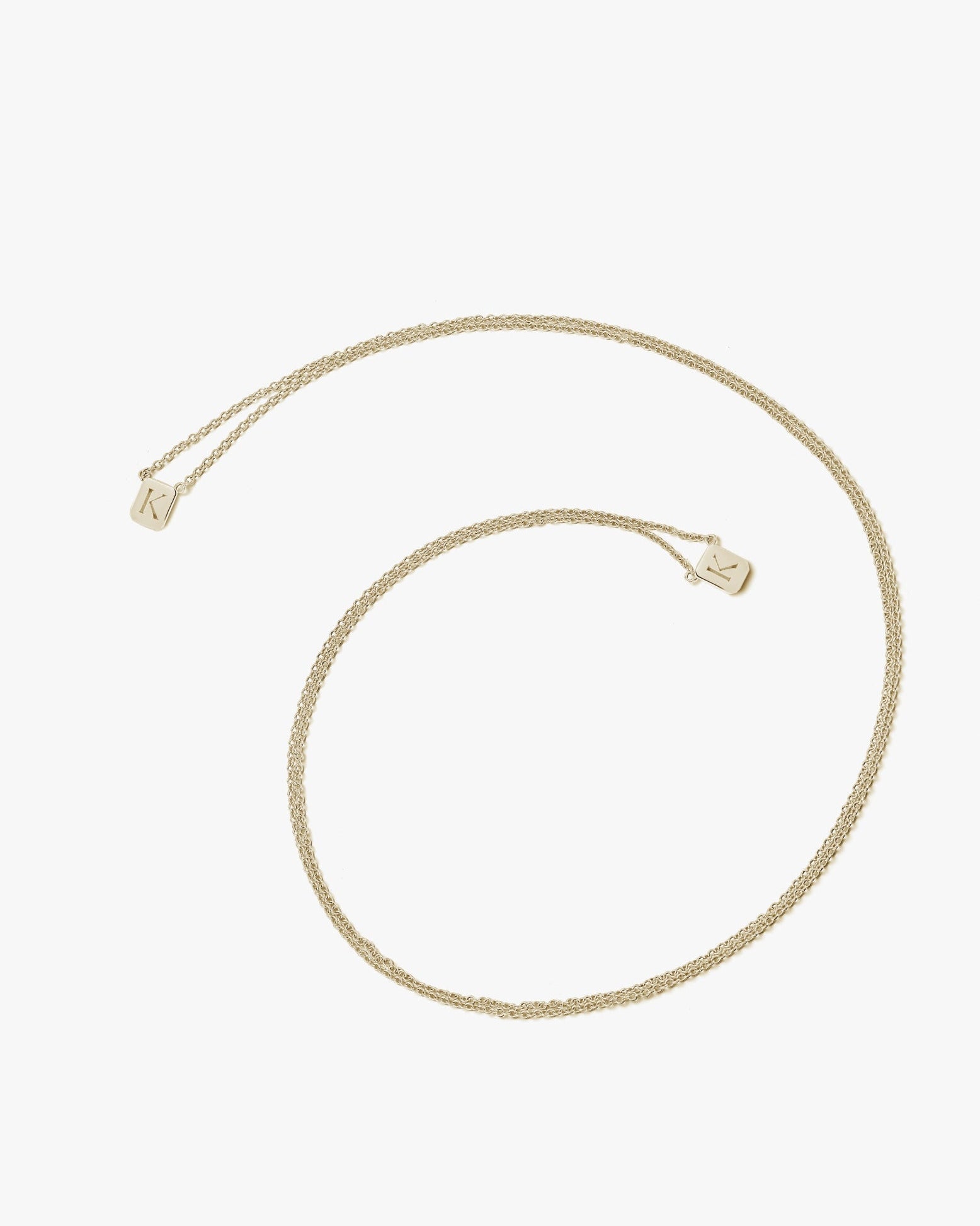 Tiny Custom Tag Necklace in Gold - Billy