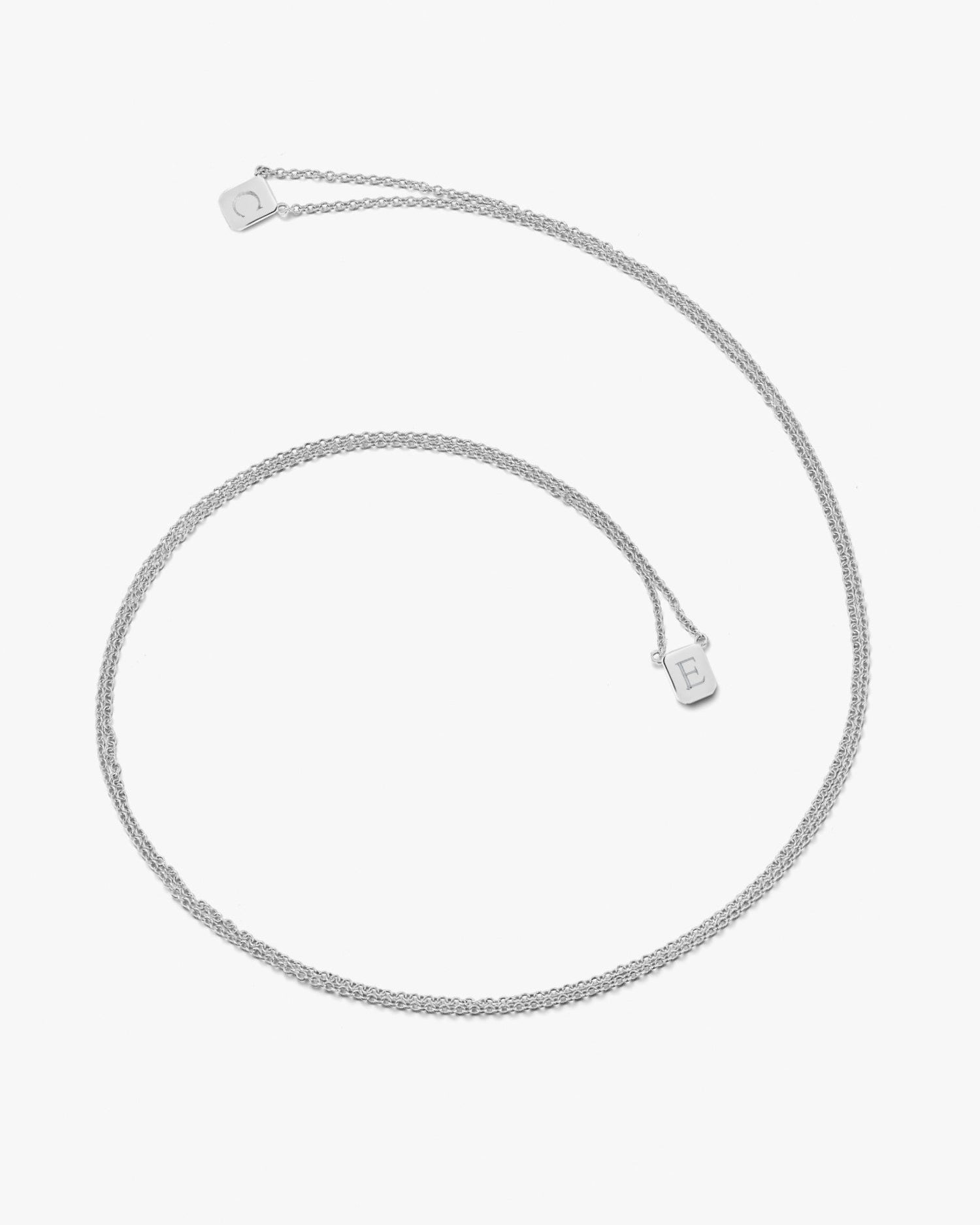 Tiny Custom Tag Necklace in Silver - Billy