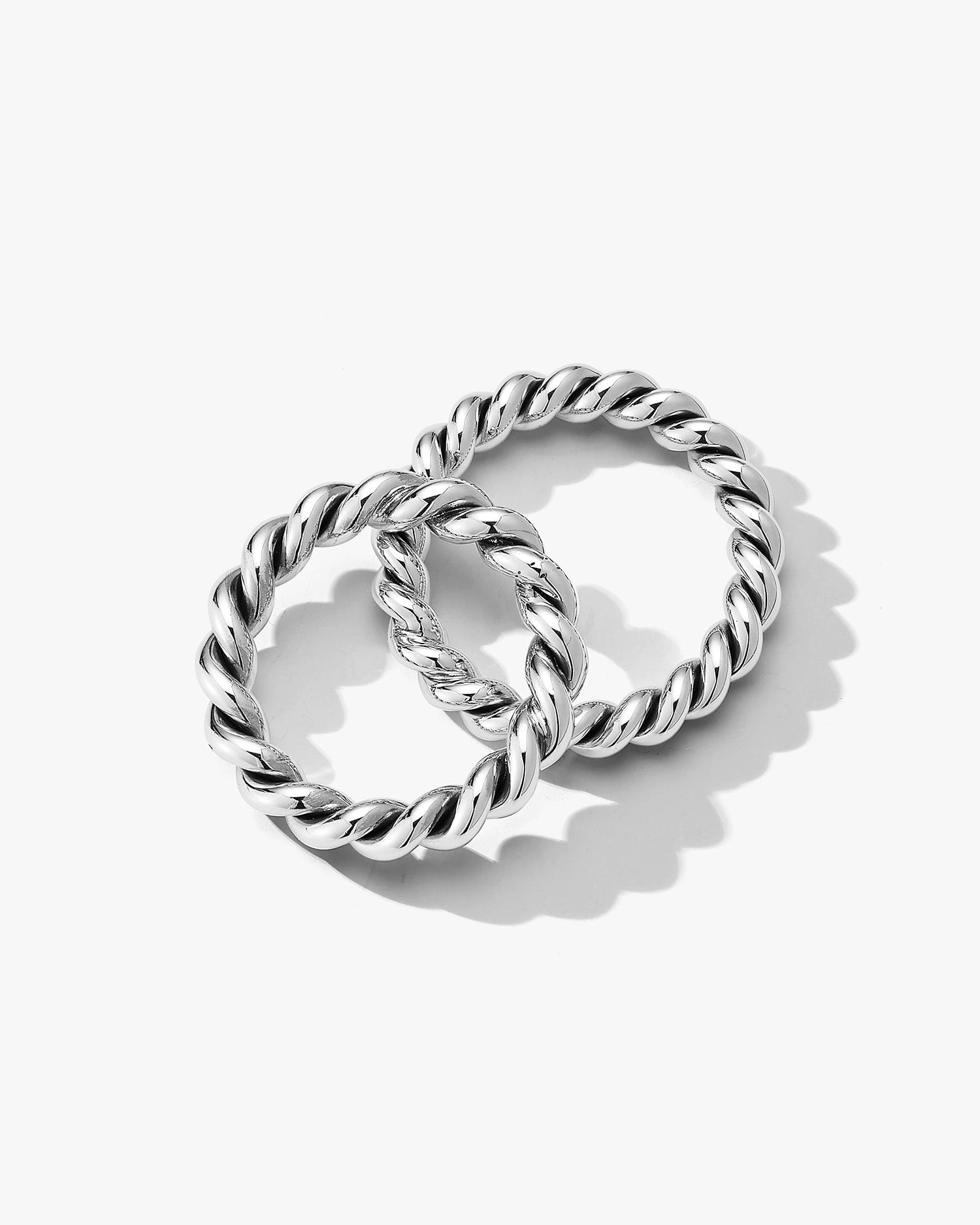 Twisted Carousel Ring in Silver - Billy