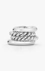 Twisted Carousel Ring in Silver - Billy