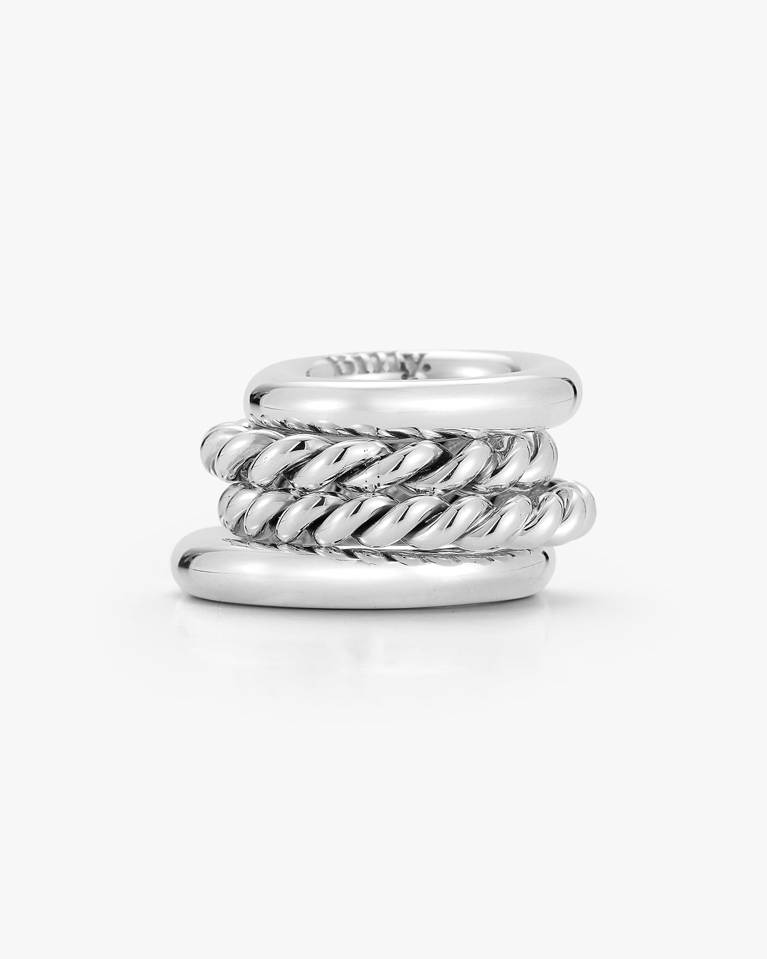 Twisted Carousel Ring in Silver - Billy