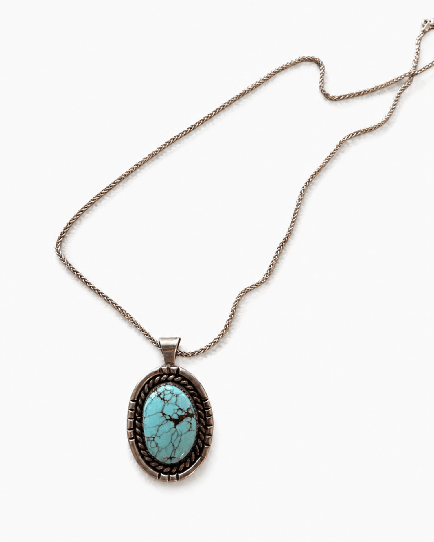 Vintage Turquoise Statement Pendant - Billy