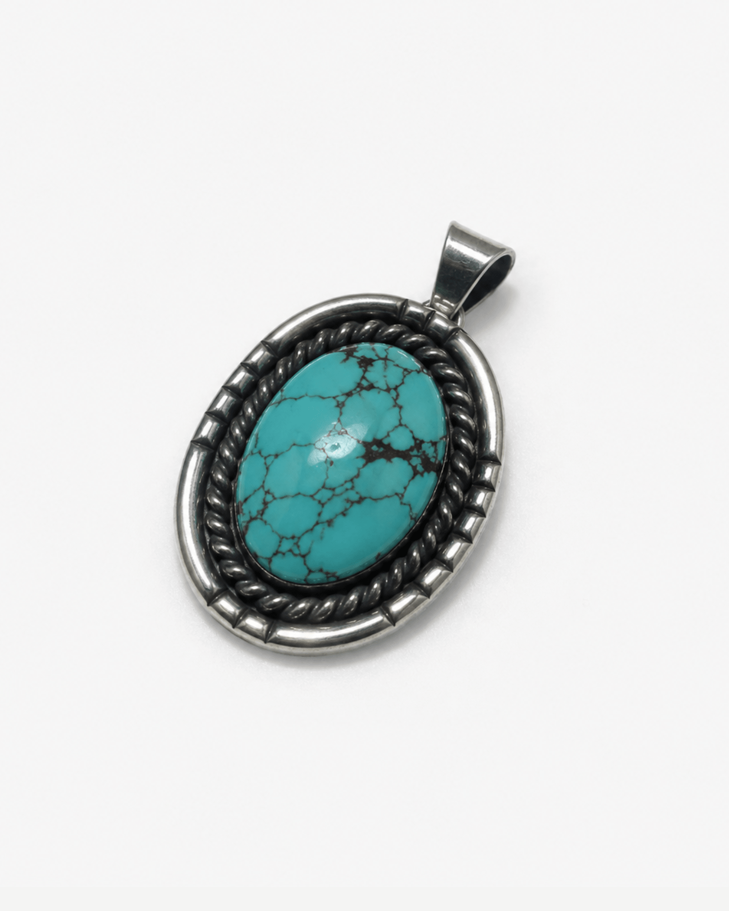 Vintage Turquoise Statement Pendant - Billy