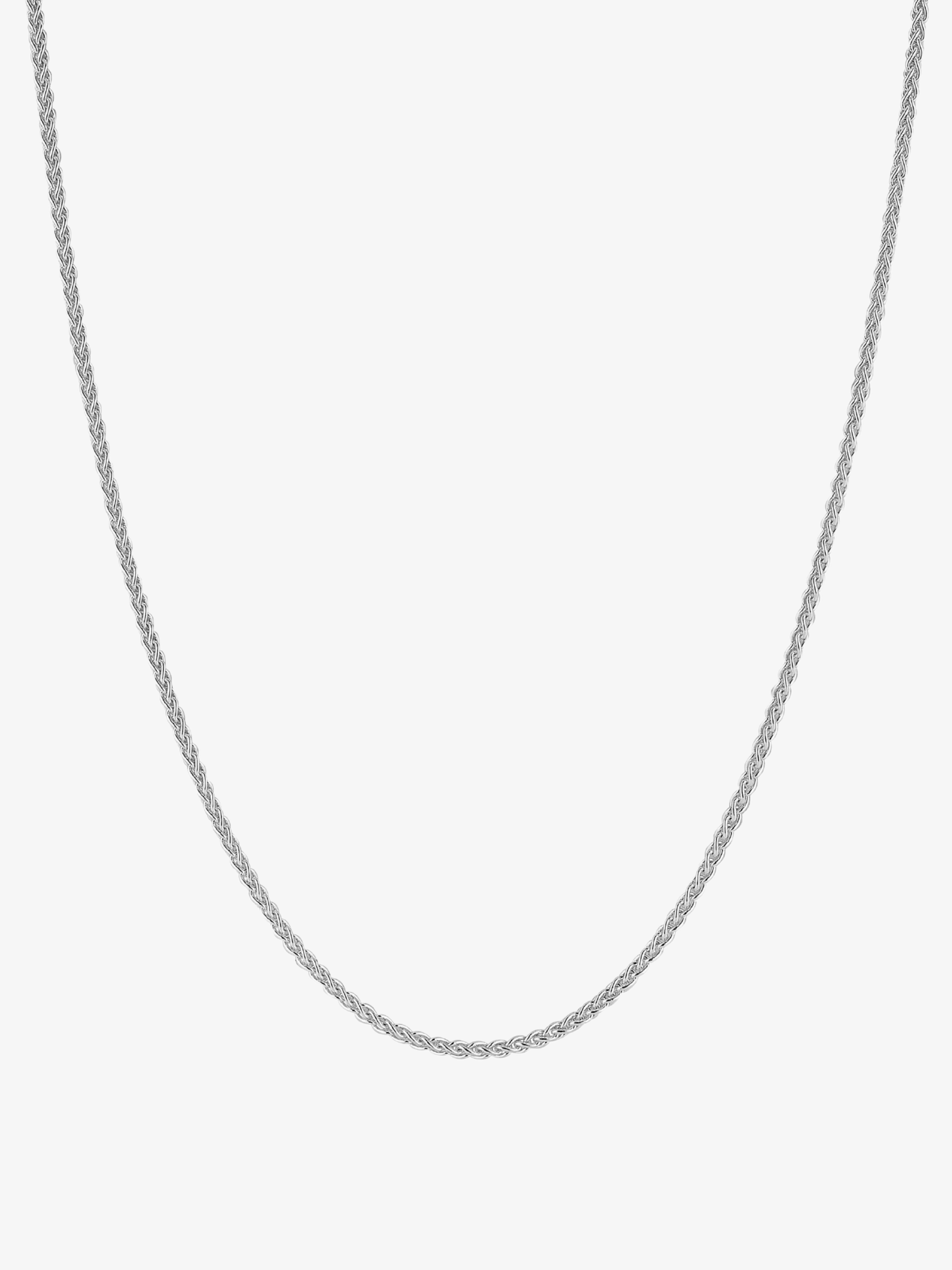 silver wheat chain by love billy.