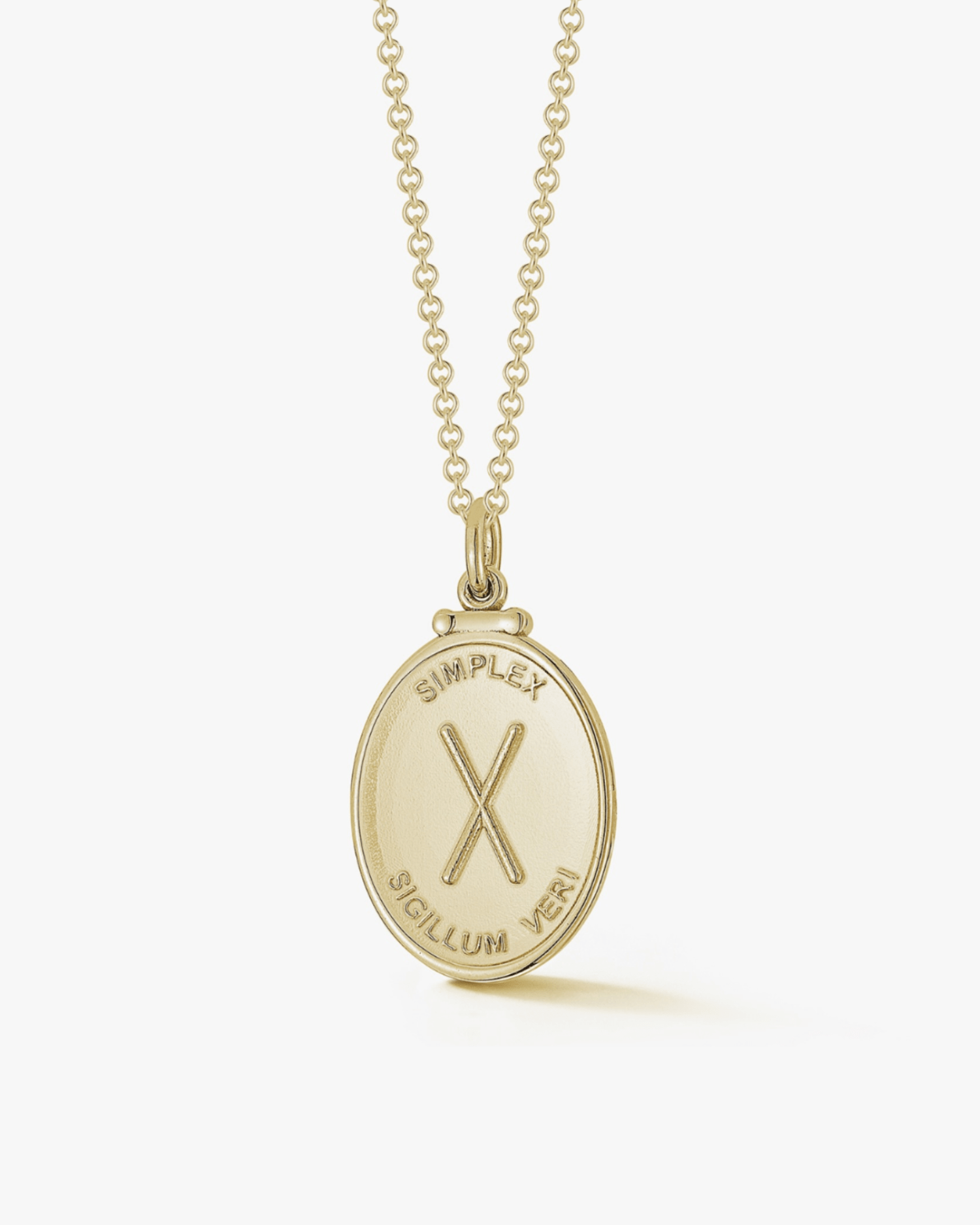 X Medallion in Gold - Billy