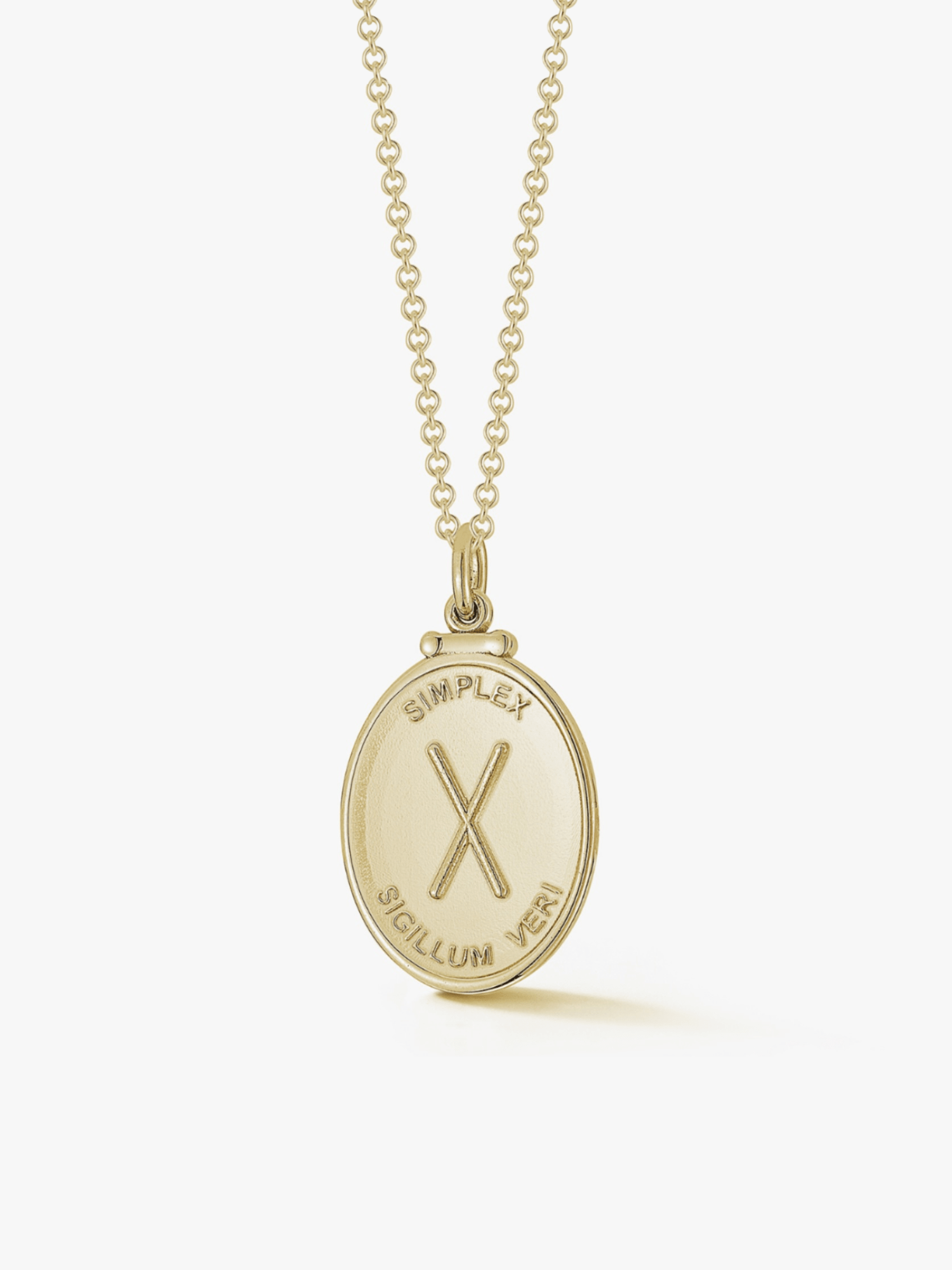 X Medallion in Gold - Billy